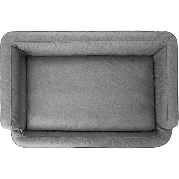 Dog bed, pet furniture, cat bed, removable cover, dog basket, dog cushion, dog lounger, sleeping places, dog sofa, XL: 96x62 cm (2: 96x62 cm, Graphite)