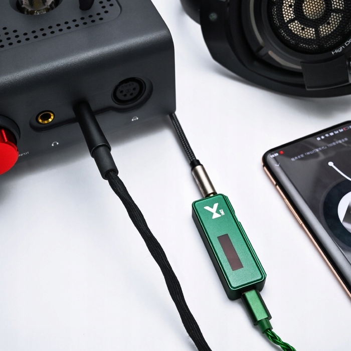 Портативний USB-C ЦАП/підсилювач XDuoo Link2 Max (550мВт, DSD256, PCM768кГц) — Сірий