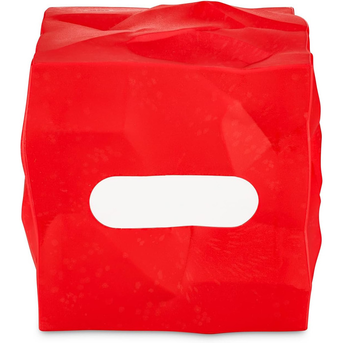 Essey Cosmetic Tissue Box Wipy Cube I, square tissue box dispenser, design tissue box, red, 13x13x13 cm