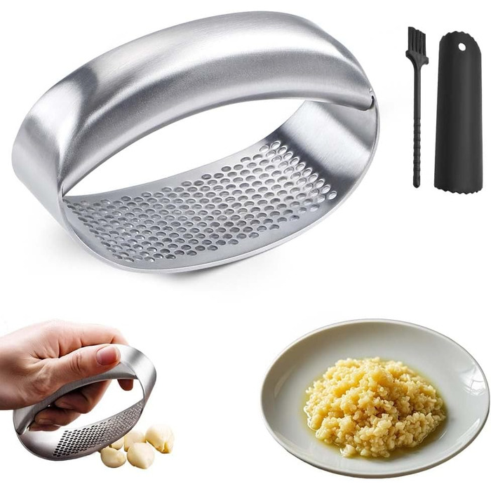 Преміум-прес для часнику з нержавіючої сталі, 2025, зручний, легко миється, для часнику та імбиру