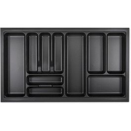 Вставка для столових приборів KÖNIG Lavagrau з перловою структурою для SO-Box, Blum Tandembox і ModernBox, для корпусу 819x473 мм (ширина 90 см)