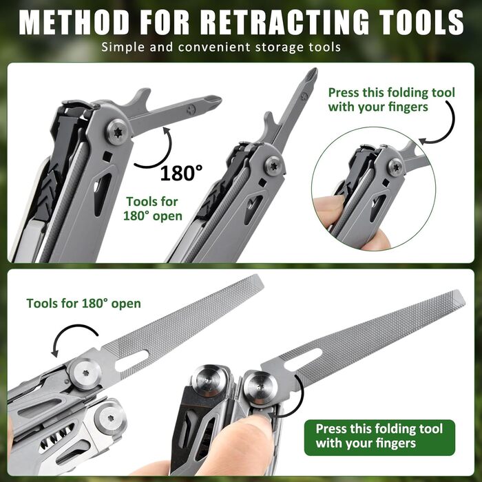 Багатофункціональний інструмент 17-в-1: плоскогубці, викрутки, ніж, пилка. З нержавіючої сталі. Для дому, відпочинку на природі, кемпінгу. Чудовий подарунок для чоловіків