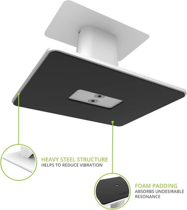 Підставки для акустичних систем Kanto SP6HD | 183 см | Білі | Для середніх/великих колонок та студійних моніторів | Обертові пластини, приховані кабелі