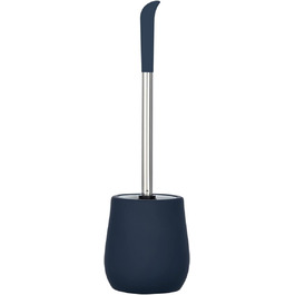 Набір для туалету WENKO Sydney блакитний матовий (керамика, Soft-Touch) з тримачем для щітки, 12.5 x 39.5 x 12.5 см