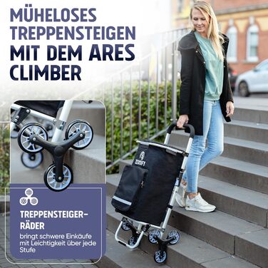 Складаний візок для покупок Hackenporsche з великим холодильним відсіком, 50 л, з колесами, водонепроникний, чорний