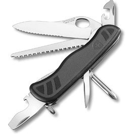 Нож Victorinox Швейцарський  – мультитул з 10 функціями, зелено-чорний