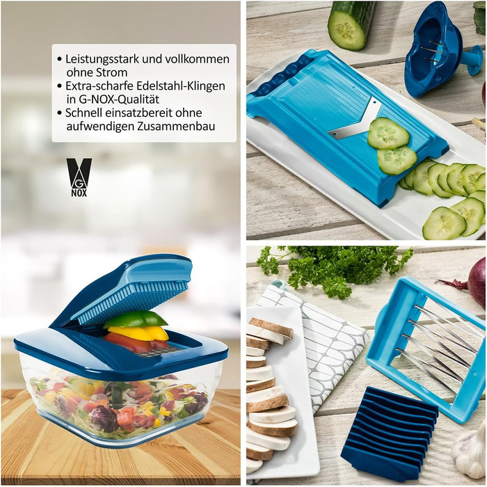 Набір для нарізання овочів та фруктів Genius Nicer Dicer Chef (15 частин) | Овочерізка, фрукторізка, набір для кухні