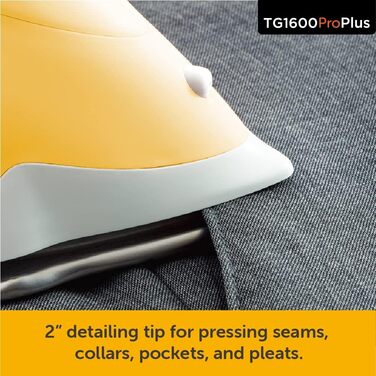 oliso TG1600 ProPlus Textile Steam Smart Iron, Yellow (311001)