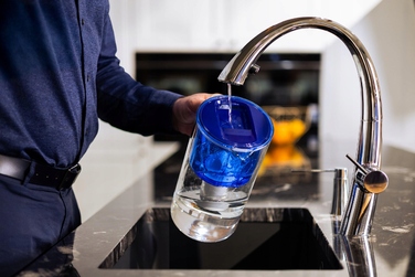 Скляний фільтр-кувшин Wessper D2 BOROSILICATE 3л, синій + 12 фільтрів
