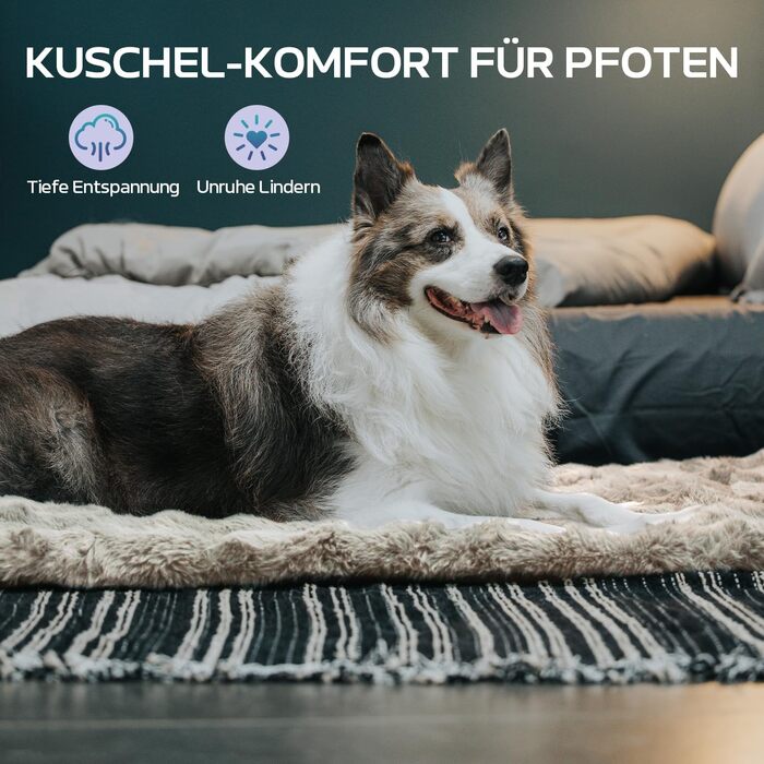 М'який килимок для собак Mora Pets: неслизький, миючий, 76 x 48 см (L-91x60.5 см), коричневий