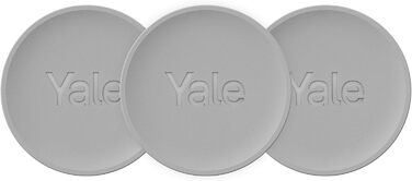 Розумний дверний замок Yale Dot, сріблястий, безключовий доступ через смартфон, віддалене (роз)блокування, сумісний з Yale Linus Smart Lock L2, керування через Yale Home App