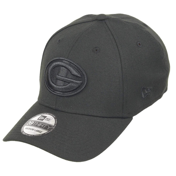 Кепка бейсбольна New Era NFL 39thirty Packers (Чорна, L-XL) - Офіційна ліцензійна кепка з логотипом команди American Football
