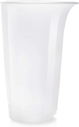 BLACK+DECKER Stabmixer | BXHB500E | 500W | Compact and ergonomic design | splash-proof | Includes measuring cup | Plastic | White 1 accessory Single 500W