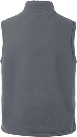 Чоловічий флісовий жилет з високим коміром для активного відпочинку, теплий зимовий жилет, чоловічий жилет з кишенями на блискавці, з підкладкою (сірий, 3XL)