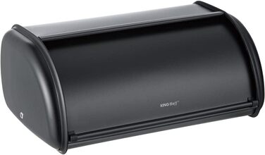 KING HOFF Металева брітниця/контейнер для хліба (чорний)