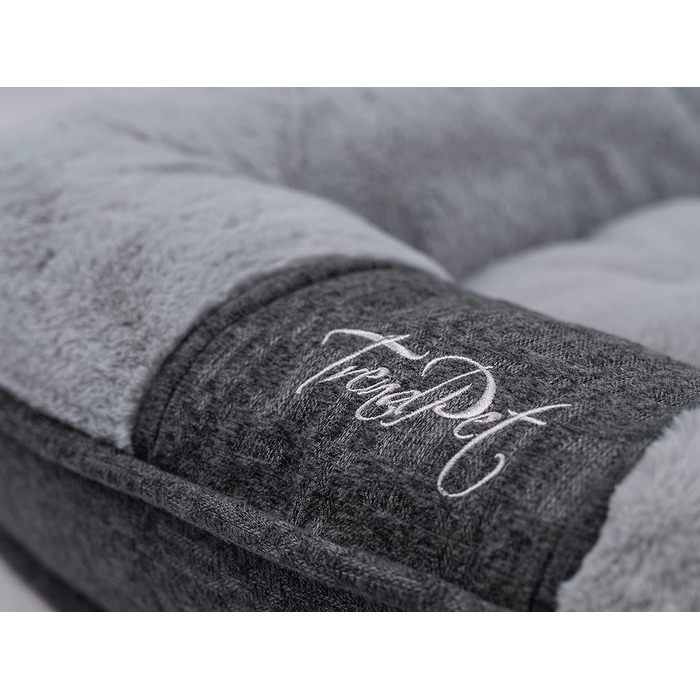LunaLounge Snuggle Bed for Dogs and Cats in 3 Sizes and Colors (L, Grey)
