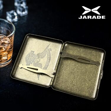 Металеве етажерка для сигарет на 20 шт. з бронзовим орлом, 2 шт. (85 мм)