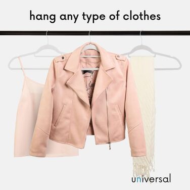 Вішалки для одягу OGIVO - набір 20 шт. з антиковзаючим покриттям, обертаються на 360°, з вирізами для плечей - для сорочок, блузок, краваток