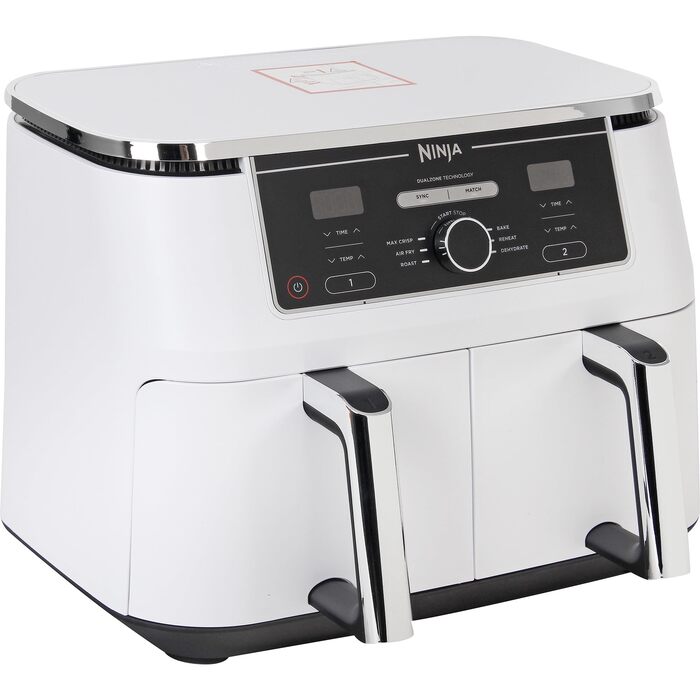 Ninja Foodi MAX Dual Zone AF400EUWH - Фритюрниця з двома зонами, біла