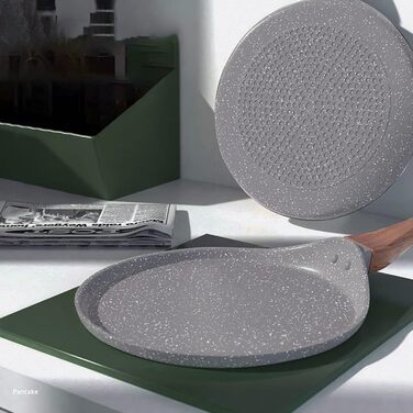 Сковорода для тортильї Comal з антипригарним покриттям, сіра алюмінієва, для індукційних плит, сковорода для млинців та крепів