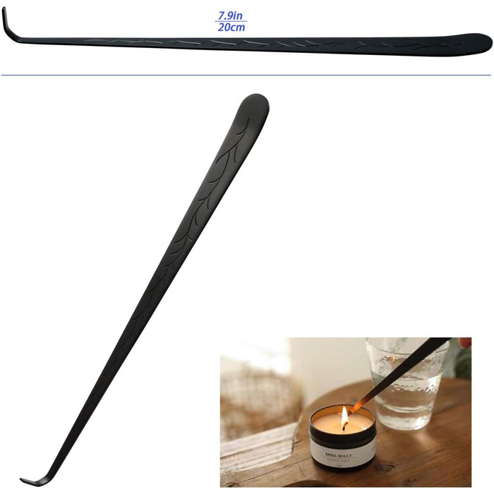 7-in-1 Stainless Steel Candle Accessory Set – Candle Wick Trimmer, Candle Snuffer, Candle Wick Dipper, Tweezers, Candle Tray Plate for Candle Lovers, Family, Party
