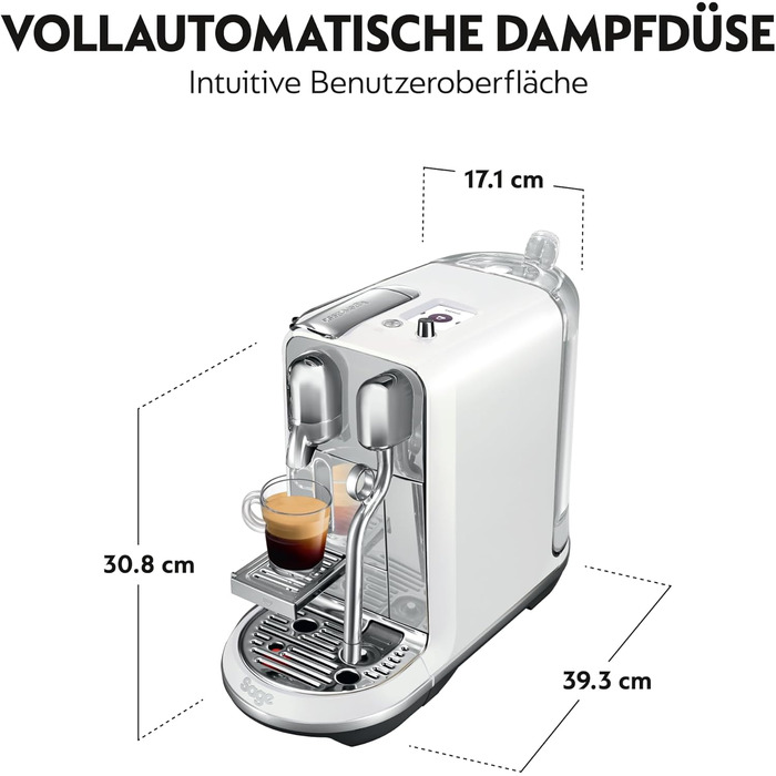 Кавомашина Sage Creatista Plus SNE800, перлинно-біла, автоматична, преміум-клас