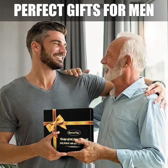 Набір інструментів RoverTac: подарунок для тата, 12-в-1 мультитул, молоток, ліхтарик, універсальний ніж у подарунковій коробці