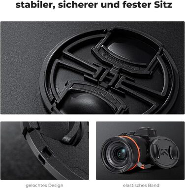 Фільтр ND K&F Concept K-Serie 43mm, змінний, ND2-400 (1-9 ступенів затемнення) з кришкою об'єктива