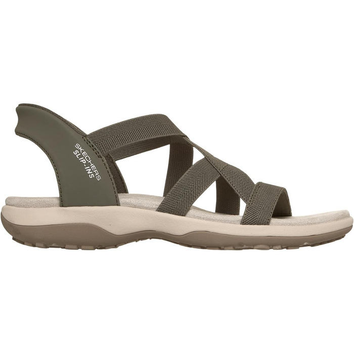 Сандалі жіночі Skechers Reggae Slim Stretch Flex Slip-Ins Olive Knit Gore (38 EU) - Зручні та стильні