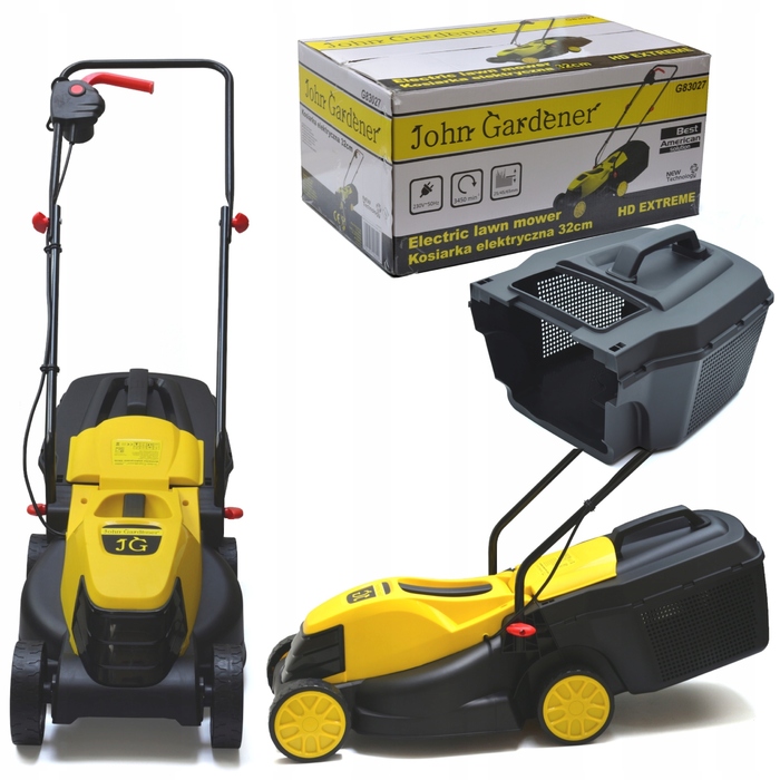 Електрична газонокосарка John Gardener HD Extreme 1300 Вт, 30 л