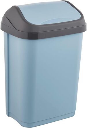 Відро для сміття Keepers з кришкою-маятником, Swantje, сірий (Nordic Blue, 10 л)