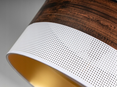 Стильна настільна нічна лампа з абажуром у кольорі венге, сучасний лофт, LED