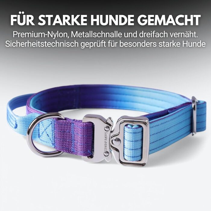 Тактичне нашийник для собак Spark Paws – міцний, преміум-якість, для великих та середніх собак (90s Retro, XS: 9-18кг [2.5см])