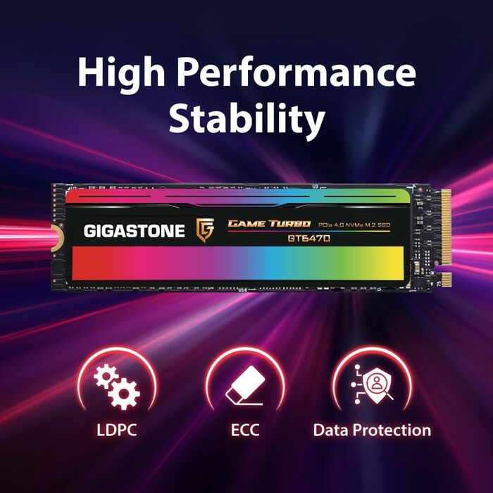 SSD Gigastone M.2 1TB PCIe 4.0 NVMe - Швидкий накопичувач для ПК, ноутбука, PS5