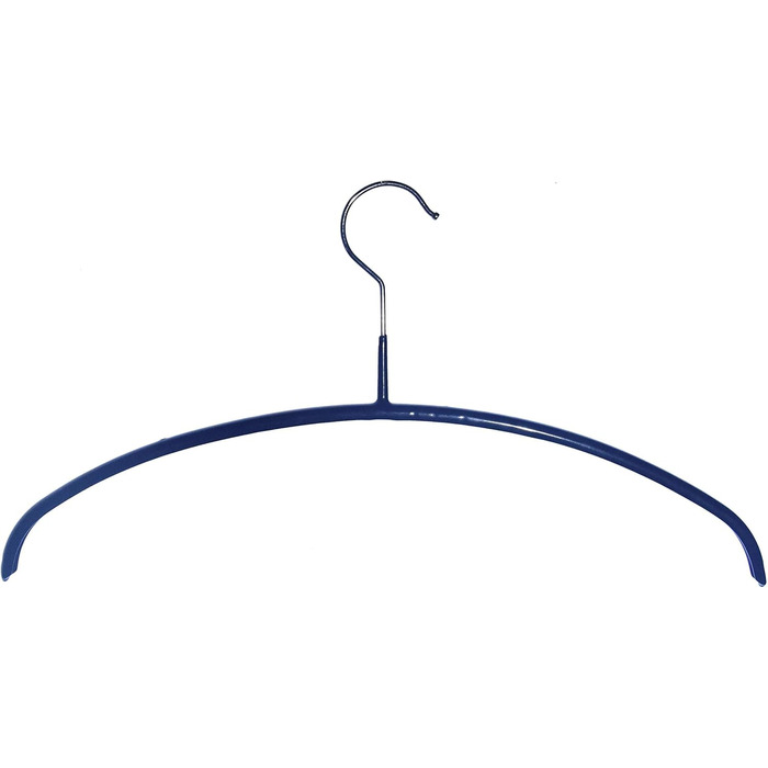 Hagspiel 10-Piece Metal Clothes Hangers, Non-Slip Coated, Black for Children, Teens, Length 36 cm