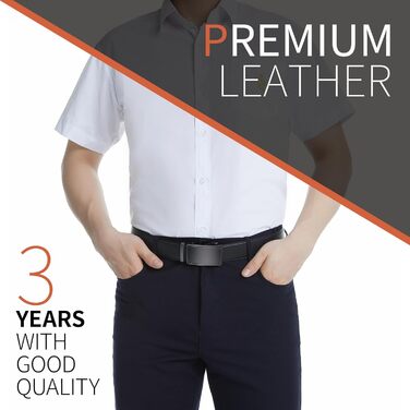 Чоловічий шкіряний ремінь Zitahli з автоматичною пряжкою, регульований, чорний/коричневий, 85-120 см