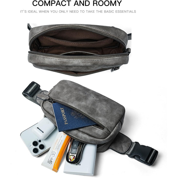 Гірчична поясна сумка-феня для чоловіків та жінок. Водонепроникна сумка на пояс для активного відпочинку, фестивалів та повсякденного використання.