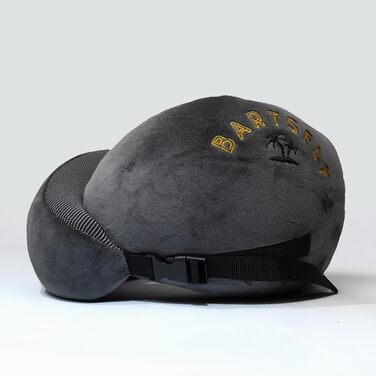 Подушка для шиї Memory Foam - Автомобільна та авіаційна, ергономічна, проти болю в шиї, для сну, для далеких перельотів, сірого кольору