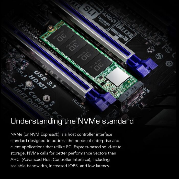 SSD накопичувач Transcend B MTE110S 128GB NVMe PCIe Gen3 x4 M.2 2280 3D TLC NAND