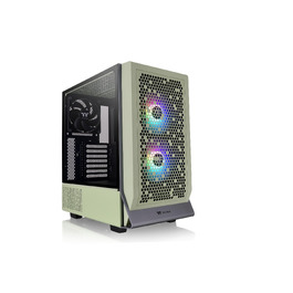 Корпус Thermaltake Ceres 300 TG ARGB Snow Mid-Tower ATX/E-ATX, 3x140мм вентилятори, загартоване скло, підтримка 360мм радіатора, Matcha Green