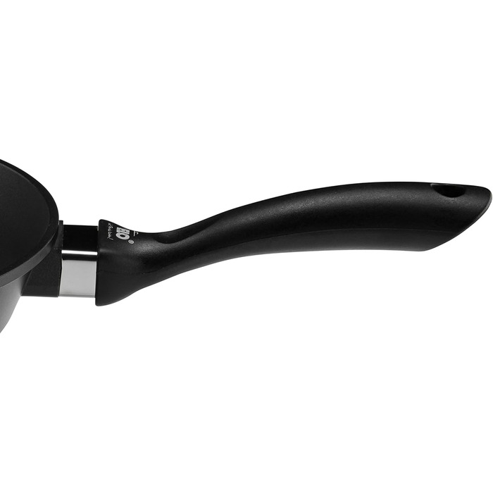 ELO Crepe Pan, 28 cm, ALUCAST - Frying pan made of energy-saving die-cast aluminum with non-stick coating, suitable for ceramic, gas, electric, and induction cooktops - dishwasher-safe, color: Black (28x28cm NEW, Grill Pan)