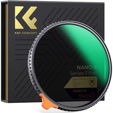 Ефектний фільтр K&F Concept Black Mist 1/4 Dyfuzyjny ND2-32, 58мм