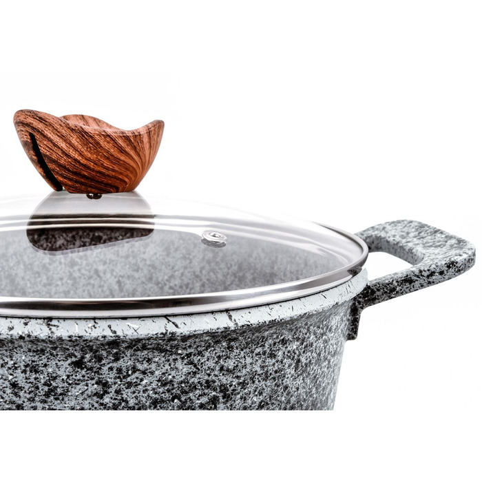 Набір алюмінієвих каструль та сковорідок Promis GRANITE, 10 предметів