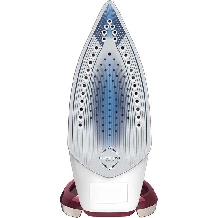 Праска Tefal Ultragliss Plus FV6810, 2800 Вт, паровий удар 250 г/хв, постійна подача пари 50 г/хв, стійка до подряпин підошва, режим Eco, червоно-біла