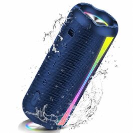 Bluetooth колонка 2026 з RGB підсвіткою, портативна, водонепроникна IPX7, для дому, саду та подорожей (Marine)