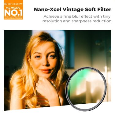 Фільтр K&F Concept 49мм Vintage Soft 1/4, оптичне скло з нанопокриттям Nano-Xcel