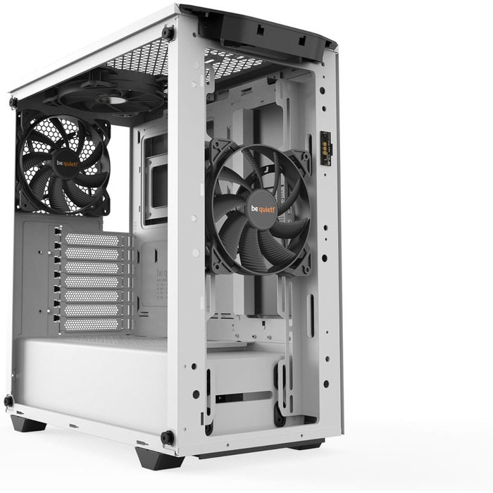 Корпус для ПК be quiet! Pure Base 500DX White, 3 вентилятори Pure Wings 2, ARGB підсвітка, підтримка радіаторів до 360мм, загартоване скло, білий