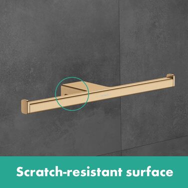 Hansgrohe AddStoris Toilet Paper Holder - Wall Mounted, 2-Roll, Matte White Bathroom Accessory