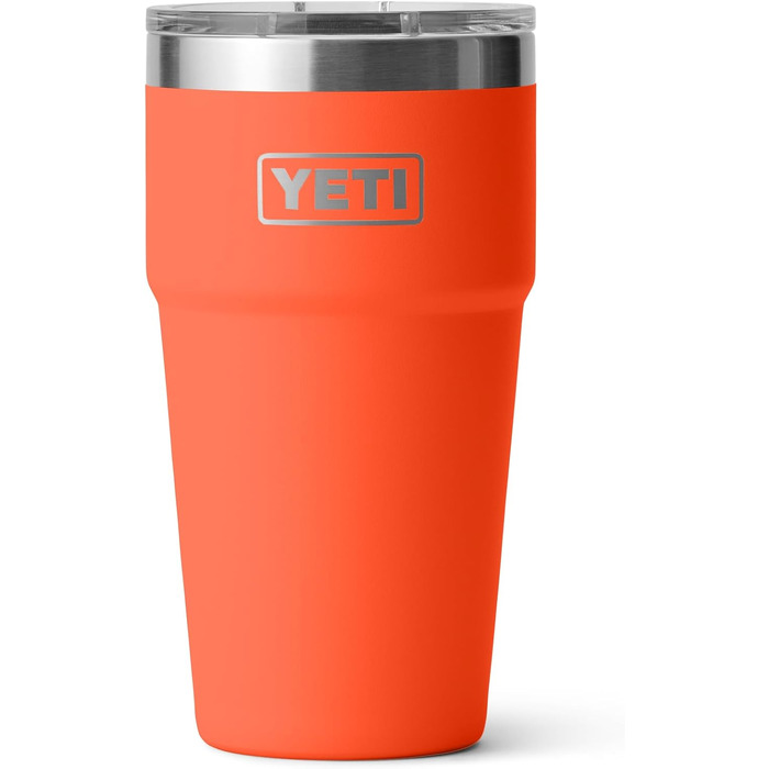 Термос YETI Rambler 20 oz (591 мл) з кришкою MagSlider, колір Papaya