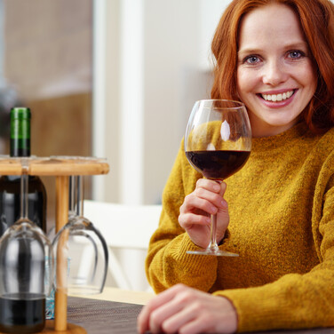 Relaxdays Bamboo Wine Glass Holder for 6 Glasses
